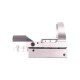 Swiss Arms Reflex Red/Green Dot Sight (Silver), Built for fast, instinctive aiming, the Swiss Arms Compact Multi-Reticle Red Dot Sight puts full control in your hands
