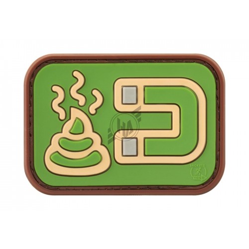 Sh!t Magnet Patch (Green), Morale Patches are velcro patches designed to offer a bit of flair and humour, ideal for mounting on bags, tactical vests, or pretty much anywhere there's a spare section of velcro
