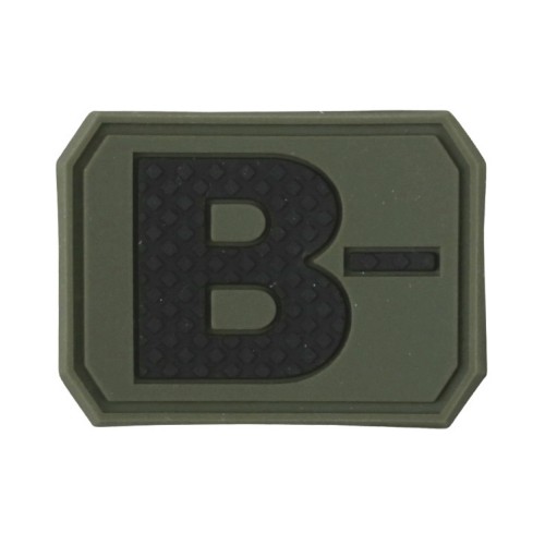 Blood (B-), This B- Negative Blood Group Patch is made from tough, high-quality PVC, providing a crisp and easy-to-read design in a compact 38mm x 29mm size