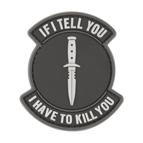 If I Tell You Patch, Make a bold statement with the “If I Tell You” PVC patch