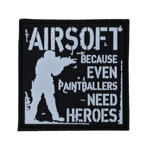 Paintballers Need Heroes Patch, Add a touch of character to your tactical gear with the Paintballers Need Heroes Patch
