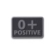 Blood Type - BK, Crafted for reliability and clarity, these Helikon-Tex® PVC patches provide quick, unmistakable identification of your blood type in any environment