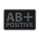 Blood Type - BK, Crafted for reliability and clarity, these Helikon-Tex® PVC patches provide quick, unmistakable identification of your blood type in any environment
