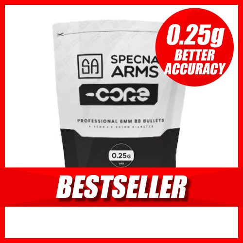 Specna Arms CORE 0.25g BB's (4,000 BB's), Specna Arms CORE BB's are a cost-effective BB, designed to give excellent performance without breaking the bank