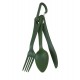 Plastic Cadet KFS (Knife/Fork/Spoon) Set, Perfect for cadets, campers, and outdoor enthusiasts, this lightweight knife, fork, and spoon set makes mealtimes simple and practical while on the move