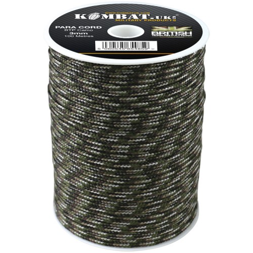 Paracord Reel 3mm (100m) (ATP), Versatile and strong, this 100m reel of paracord is perfect for camping, outdoor projects, and general utility tasks