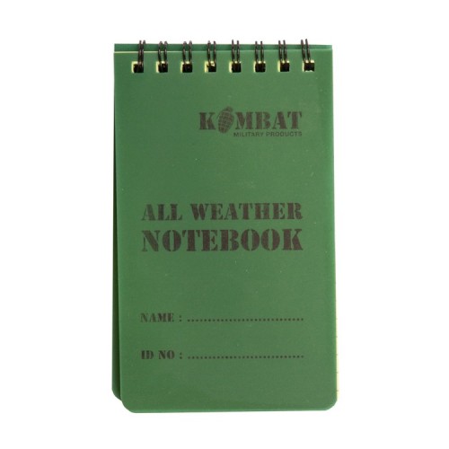 Mini Waterproof Notebook (Gridlines), Perfect for field notes in all conditions, this compact waterproof notebook features grid lines for precise writing, sketching, or plotting