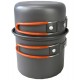 Kombat UK Anodised Cook Set, Ideal for backcountry adventures or on-the-go meals, this lightweight two-piece cook set is designed for efficiency and convenience