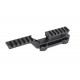 Medium RIS Wosport mount for Scope and PEQ/NGAL Black, Enhance your airsoft or tactical setup with the Wosport Medium RIS Mount, designed to securely hold collimator sights and PEQ/NGAL-type devices
