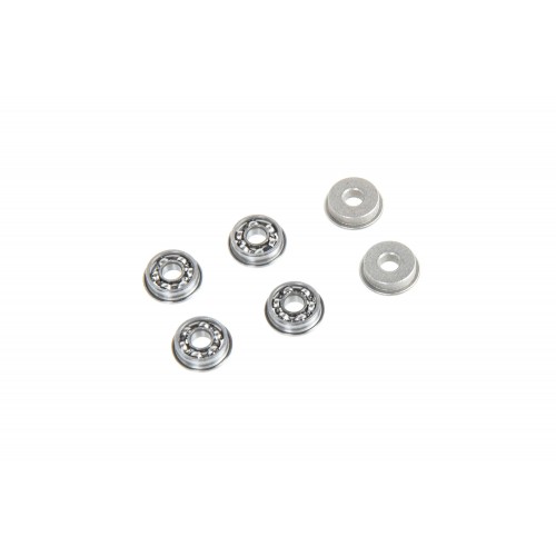 8mm bearing set Specna Arms, Upgrade your AEG’s internals with the Specna Arms 8mm J-Cage Aether Bearing Kit, designed to reduce friction, improve efficiency, and handle high-performance setups