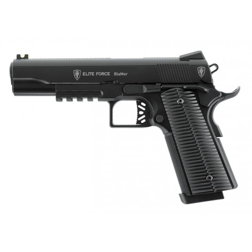 Elite Force BlaMer 1911 Co2 GBB, The UX BlaMer is a contemporary airgun that pays homage to the iconic 1911 pistol while embracing modern materials and tactical enhancements