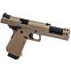 Raven Hi-Capa HEX-C GBB (Tan), The RAVEN Hi-Capa HEX-C is a high-performance, full-metal gas blowback (GBB) pistol designed for players who want the punch, customizability, and sleek styling of a modern combat sidearm — without breaking the bank