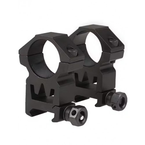 25.4mm Scope Rings (High), These durable scope rings are crafted entirely from metal and designed to securely mount 30mm diameter optics