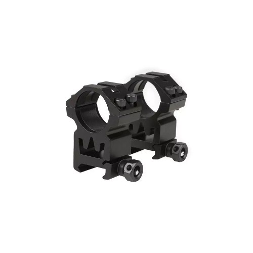 Theta Scope Rings (25.4mm) High, The Theta Optics Two-Part 25mm Optics Mount (High Profile) provides a sturdy and reliable solution for mounting 25mm optics on standard RIS rails