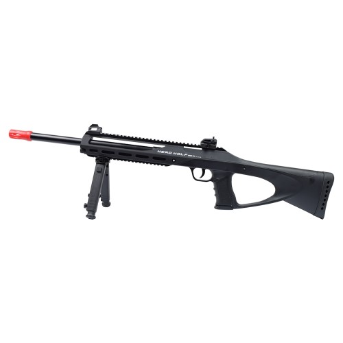 WinGun Herd Wolf 212 (Co2), The Win Gun Herd Wolf Model 711 Revolver Rifle is a distinctive and versatile airsoft gun that blends the classic revolver design with modern modularity, giving users the option to switch between a long-barreled rifle setup and