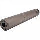 BIG DRAGON KNURLING SILENCER 195mm TAN, Upgrade your airsoft rifle with the Big Dragon Knurling Silencer, engineered for both performance and style