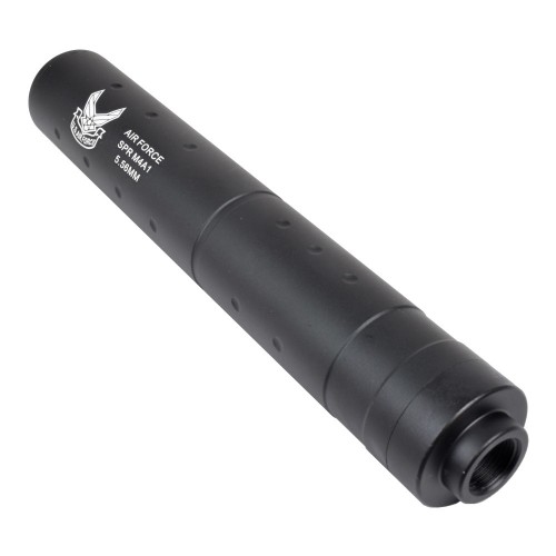 CYMA SILENCER 195mm X 30mm TYPE B, Designed for performance and durability, the Silencer Type B features a robust aluminum construction that offers a lightweight yet solid build