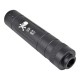 CYMA SILENCER 145mm X 30mm TYPE F, The Silencer Type F is a sleek and lightweight suppressor designed for users who prioritize precision and minimalism