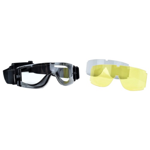 X800 Style Goggles (Clear/Smoke/Yellow), Adapt to any light